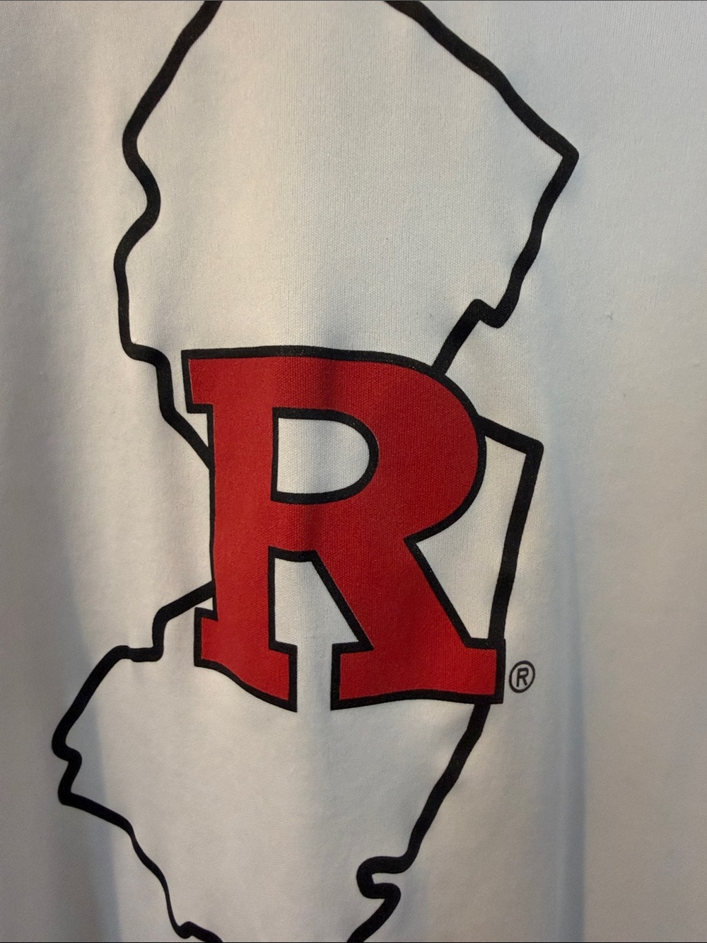 Men's White Performance Rutgers T‑Shirt - Picture 6 of 6